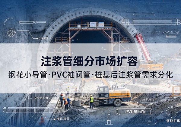 东安注浆管细分市场扩容，隧道钢花小导管、PVC 袖阀管、桩基后注浆管需求分化